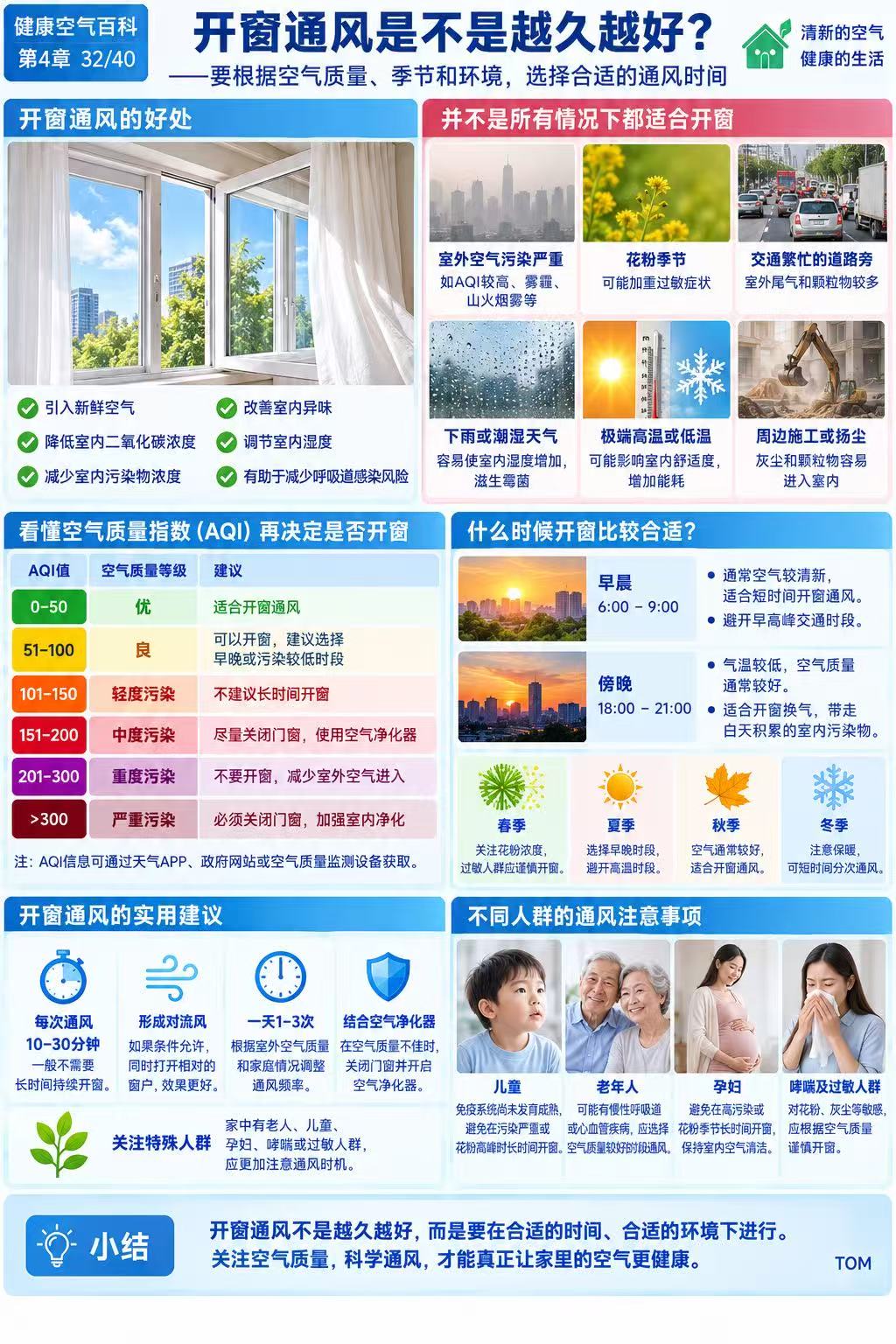 COWAY 商家提供的开窗通风与空气质量指南